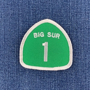 Big Sur Patch - Embroidered Highway 1 California Hwy One Badge 2.5" (Iron On)