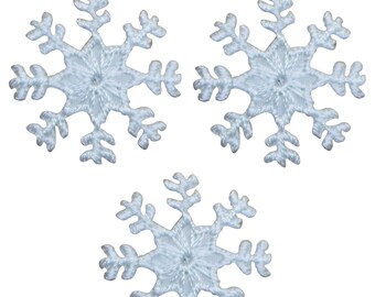 Iron On Applique Mini Snowflake Pack Of 10