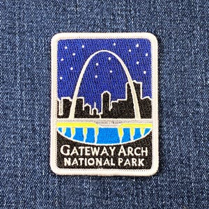 Gateway Arch National Park Patch - Embroidered St. Louis Missouri Badge 2-7/8" (Iron On)