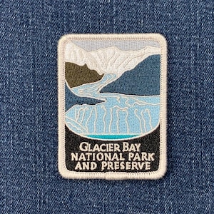 Glacier Bay National Park Patch - Embroidered Alaska Juneau Preserve Badge 3" (Iron on)