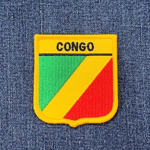 Congo Patch - Congo-Brazzaville, RotC, Central Africa Badge 2.75&quot; (Iron on)