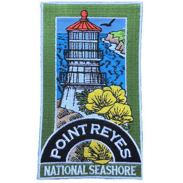 Point Reyes Patch - National Seashore, Marin County, California 4-5/8" (Iron on)