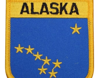 Alaska Patch - Juneau, Anchorage, AK Badge 2.75" (Iron on)