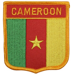 Cameroon Patch - Africa, Bight of Biafra, Gulf of Guinea Badge 2.75&quot; (Iron on)