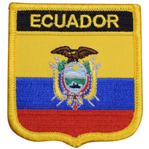 Ecuador Patch - South America, Equator, Galapagos Islands, Quito 2.75&quot; (Iron on)