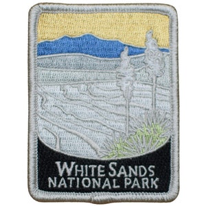 White Sands National Park Patch - NM, New Mexico Badge 3" (Iron on)