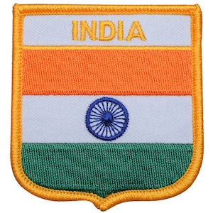 India Patch - Indian Ocean, Arabian Sea, New Delhi, Mumbai 2.75&quot; (Iron on)