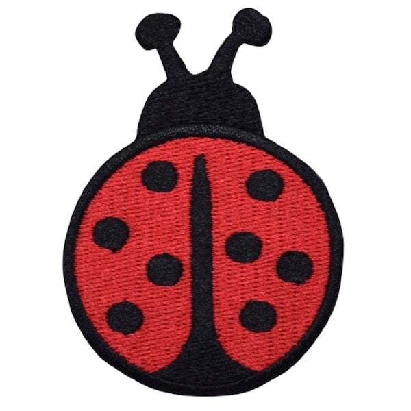 Ladybug Applique Patch - Bug, Insect Badge 2.75" (Fer sur)