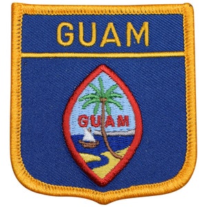 Guam Patch - Micronesia, Hagåtña, Dededo, Guamanian Badge 2.75" (Iron on)