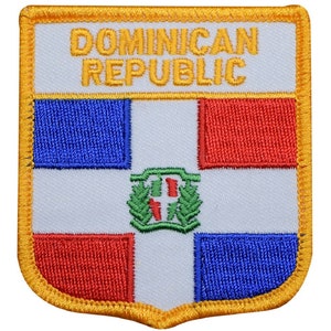 Dominican Republic Patch - Hispaniola, Santo Domingo, Caribbean 2.75" (Iron on)
