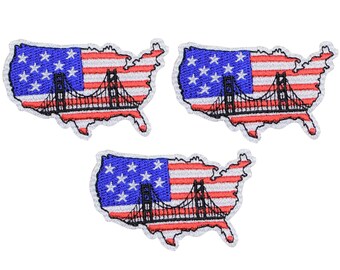 Aufnäher Aufbügler Patch backpack ove flagge usa amerikan
