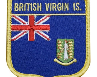 US VIRGIN ISLANDS FLAG PATCH St John Thomas Croix USVI w// VELCRO® Brand Fastener