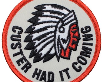 Indian Headdress Patch Vintage Classic Embroidered Sew On Patch 1 12 Round Native American Indian Chief