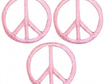 Iron on Rainbow World Peace Peace Sign Applique Patch Hippie Badge 2/"