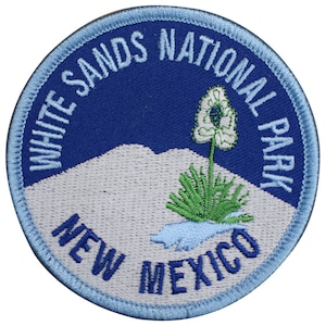 White Sands National Park Patch - New Mexico, NM Badge 3&quot; (Iron on)