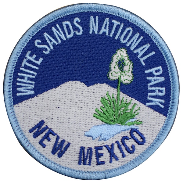 White Sands National Park Patch - New Mexico, NM Badge 3" (Iron on)