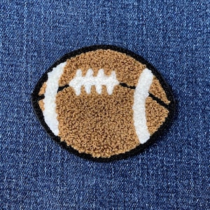 Chenille Football Patch - Letterman Jacke Gesticktes Sportabzeichen 6,5 cm (Iron On)