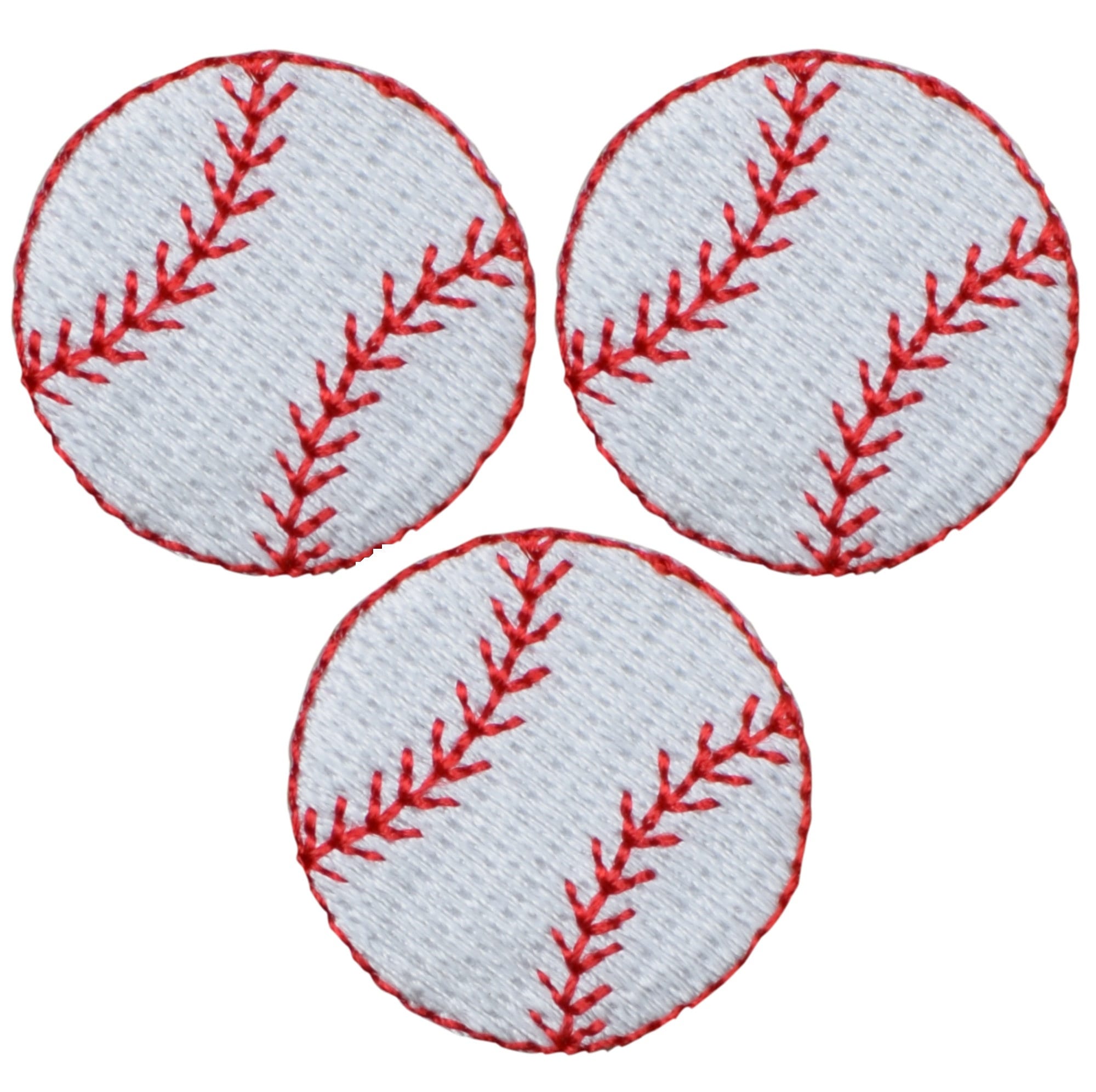 Aufnäher Gestickt, Mini Baseball Patch, Aufnäher Zum Aufbügeln, Sportabzeichen 3/4 "(3er Pack), Kleine Baseball Aufnäher Für Jacken, Rucksäcke, Hüte Und DIY Bastelarbeiten
