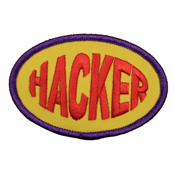 Hacker Patch - Gamer, Computer Techie, Programmer Badge 3" (Iron on)