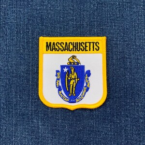 Massachusetts Patch - New England, Boston, Plymouth, Salem 2.75&quot; (Iron on)
