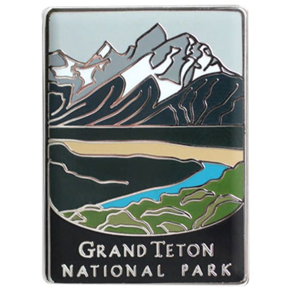 Grand Teton National Park Enamel Lapel Pin - Wyoming Hiking Gift Travel Souvenir
