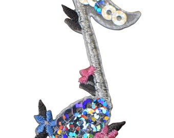 Paillettes Rose Flower Patch Per Ricamo Applique Da Applicare Con Ferro Da Stiro, 5 Pezzi (viola - Foto 11