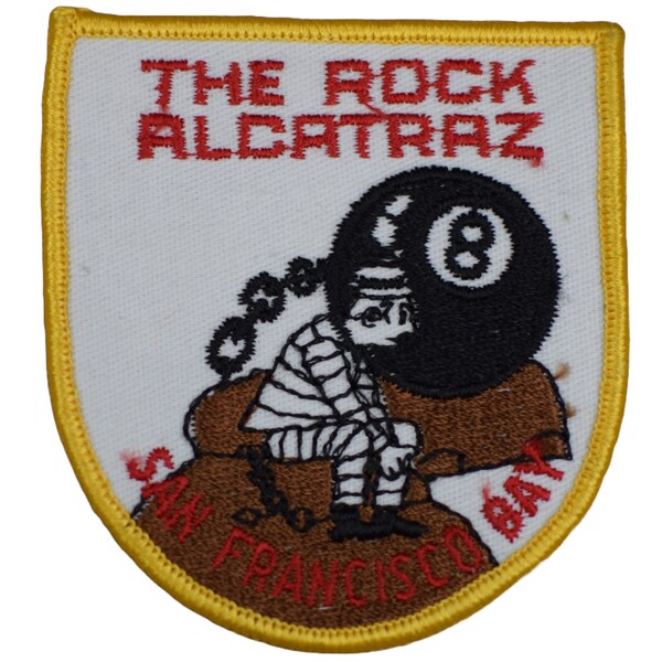 Vintage Alcatraz Patch - The Rock, San Francisco, California 3-3/8" (Sew on)