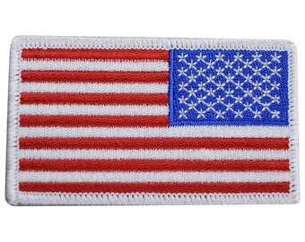Distressed American Flag Patch (3 Inch) - Vintage Look With Hook & Loop Fastener