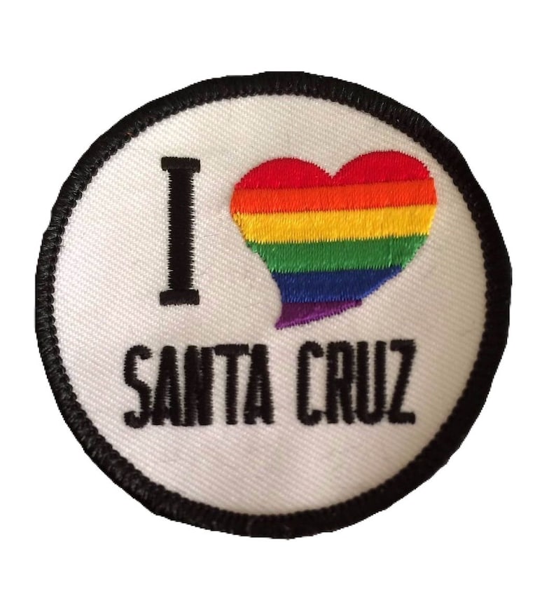 Sailing and Rainbow Los Angeles California Patch Iron on