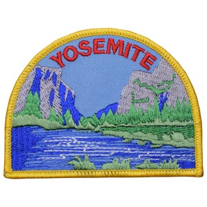 Yosemite Patch - National Park Badge, El Capitan, Half Dome, California 3.5" (Iron on)