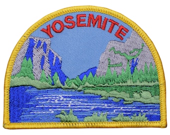 Yosemite Patch - National Park Badge, El Capitan, Half Dome, California 3.5" (Iron on)