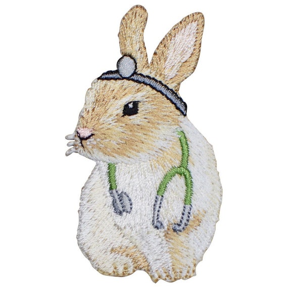 Iron on Chick and Rabbit Patch Iron on Chick and Rabbit Patch