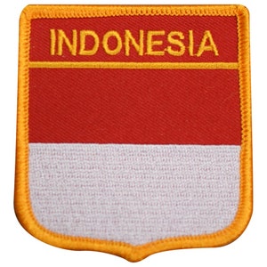 Indonesia Patch - Indian Ocean, Jakarta, Surabaya, Bakasi 2.75&quot; (Iron on)