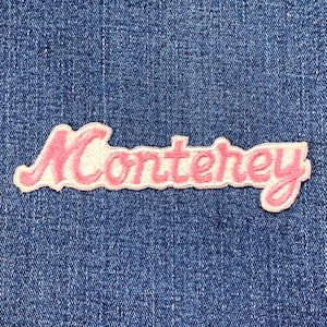 Vintage Monterey Patch - California, Beach, Aquarium, Ocean Badge 4.5&quot; (Sew on)