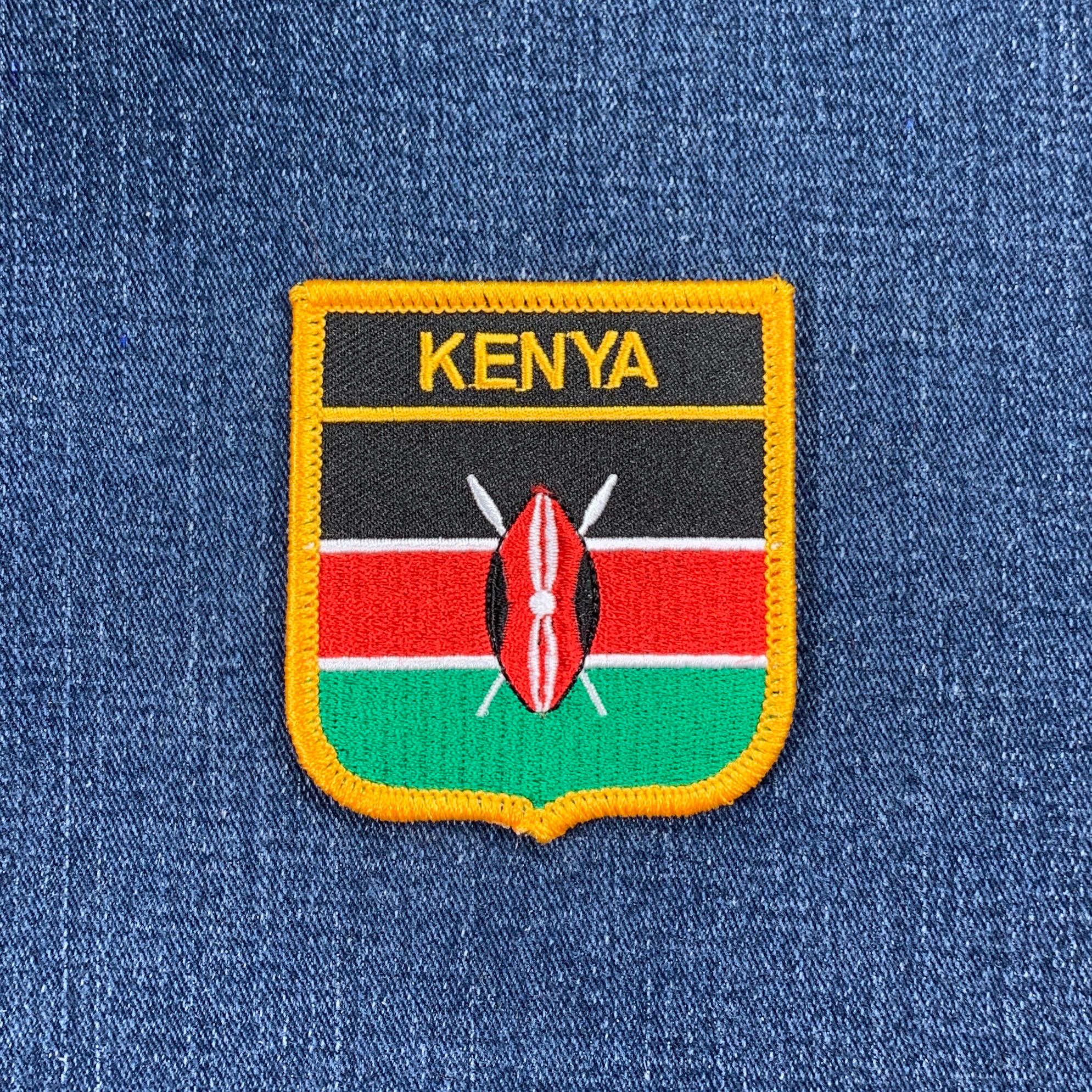 Parche de Kenia - África, Nairobi, Mombosa, Kisumu, 7 cm (Termoadhesivo), image size:1989x1989