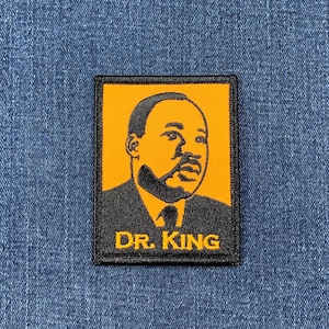 Dr. King Patch - Embroidered Martin Luther King Junior MLK Badge 3" (Iron On)