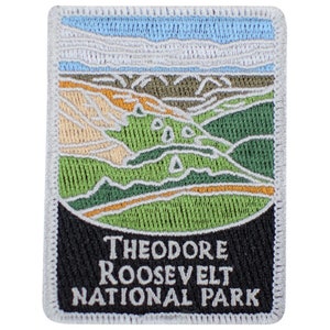 Theodore Roosevelt National Park Patch - North Dakota Badge 3&quot; (Iron on)