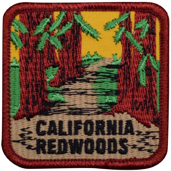 California Patch - Redwoods, Sequoias, CA Wandelbadge 2,5" (opstrijkbaar)