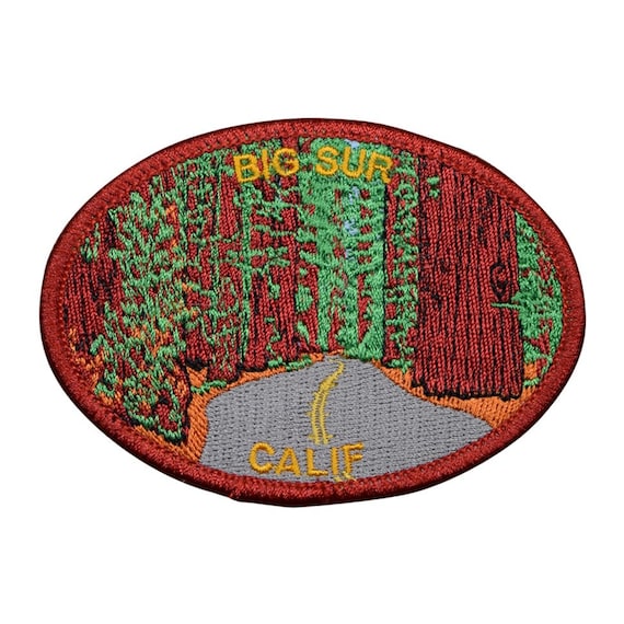 Pacific Ocean 3.5/" Big Sur California Patch CA Redwoods Iron on