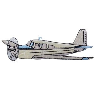 Airplane Applique Patch - Flying, Aircraft, Pilot, Plane Badge 4.25&quot; (Iron On)