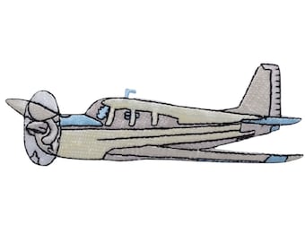 Airplane Applique Patch - Flying, Aircraft, Pilot, Plane Badge 4.25" (Iron On)