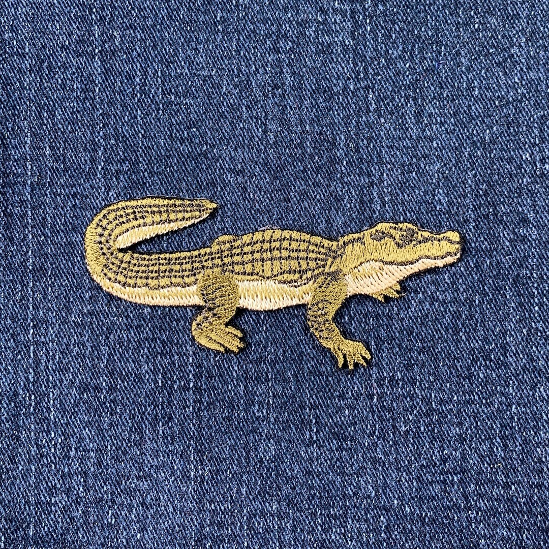 Alligator Applique Patch - Crocodile Embroidered Animal Badge 3.25 ...