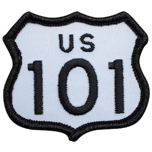 Highway 101 Patch - California, Oregon, Washington Badge 2-3/8" (Iron on)