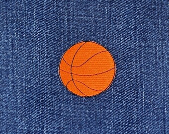 Parche de baloncesto bordado - Insignia deportiva de 3,8 cm (para planchar)