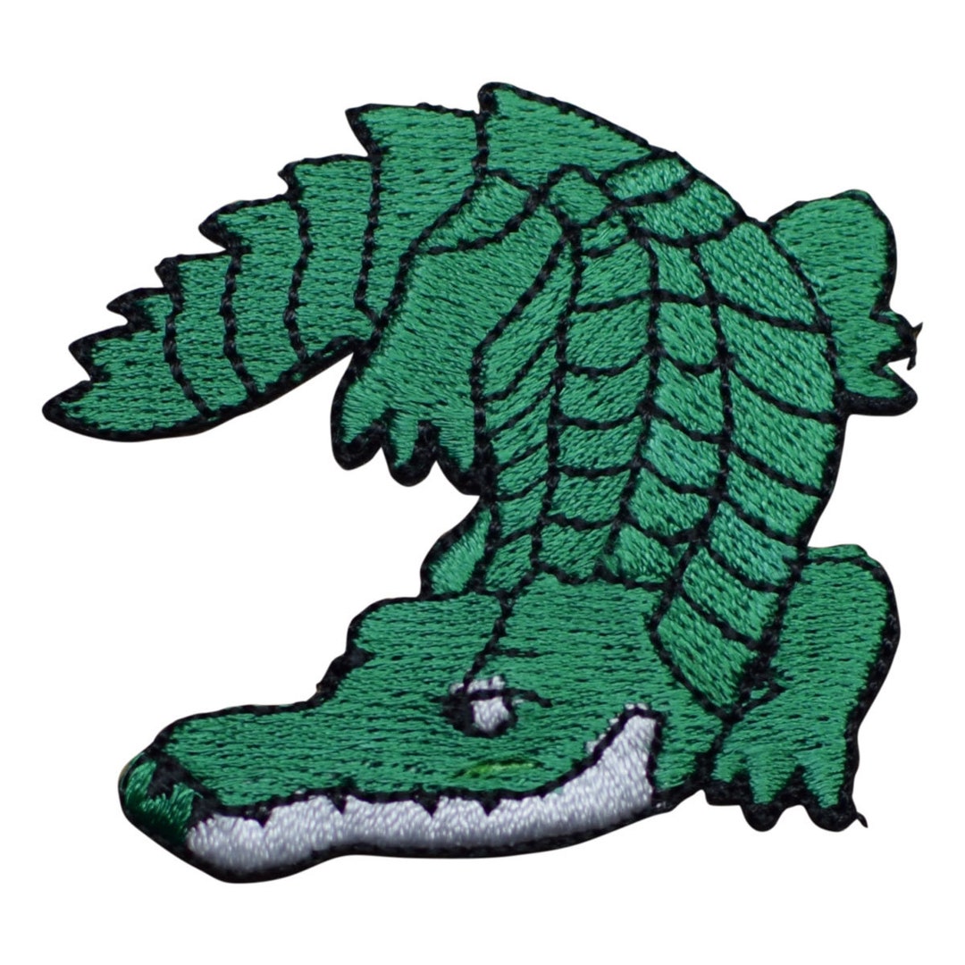Alligator Applique Patch Crocodile Animal Gator Zookeeper Badge 21/4