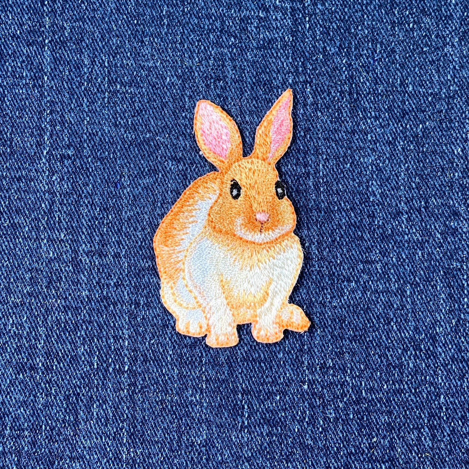 Bunny Rabbit Applique Patch - Embroidered Animal Badge 2.25" (iron On ...