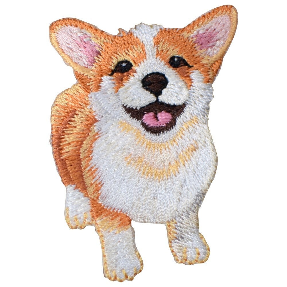 Corgi Embroidered Patch — Iron or Sew On