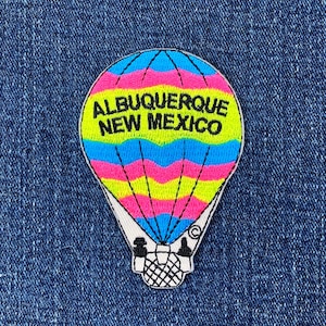 Albuquerque New Mexico Patch - Embroidered Hot Air Balloon Badge 3" (Iron On)