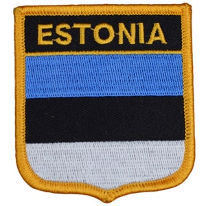 Estland Aufnäher - Ostsee, Nordeuropa, Finnischer Meerbusen 7cm (aufbügelbar)