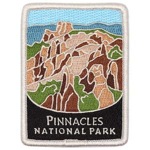 Pinnacles National Park Patch - Volcanic Mountains, California 3&quot; (Iron on)